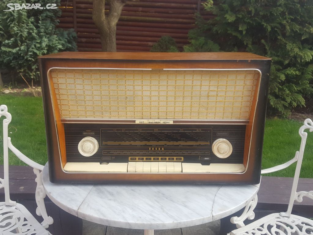 Starožitné rádio Tesla, krásný stav,jako dekorace