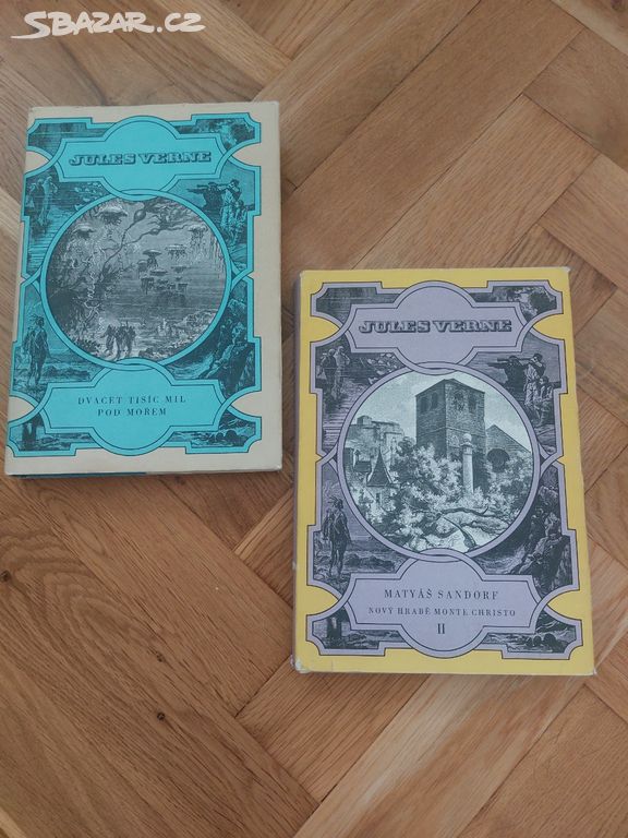 2 knihy Jules Verne Matyáš Sandorf, Dvacet tisíc