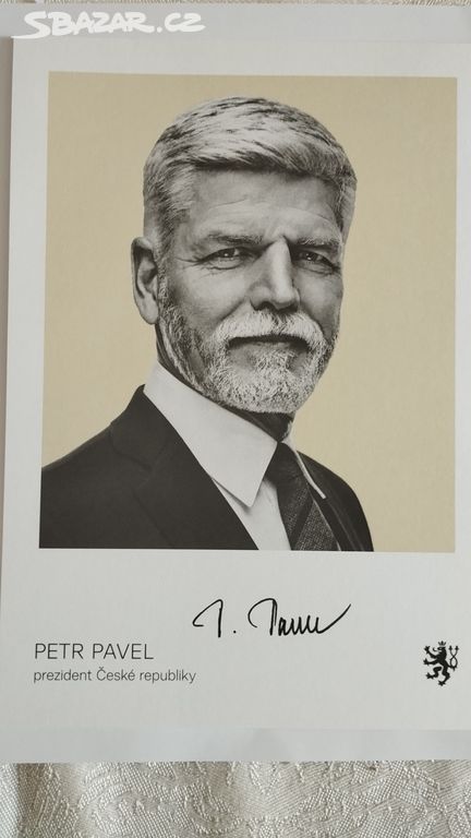 Autogram prezident  Petr Pave