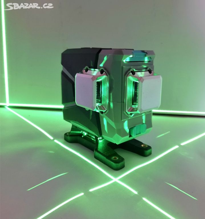 NOVÝ samonivelační 3D-MULTI laser-3 x 360°-ZELENÝ