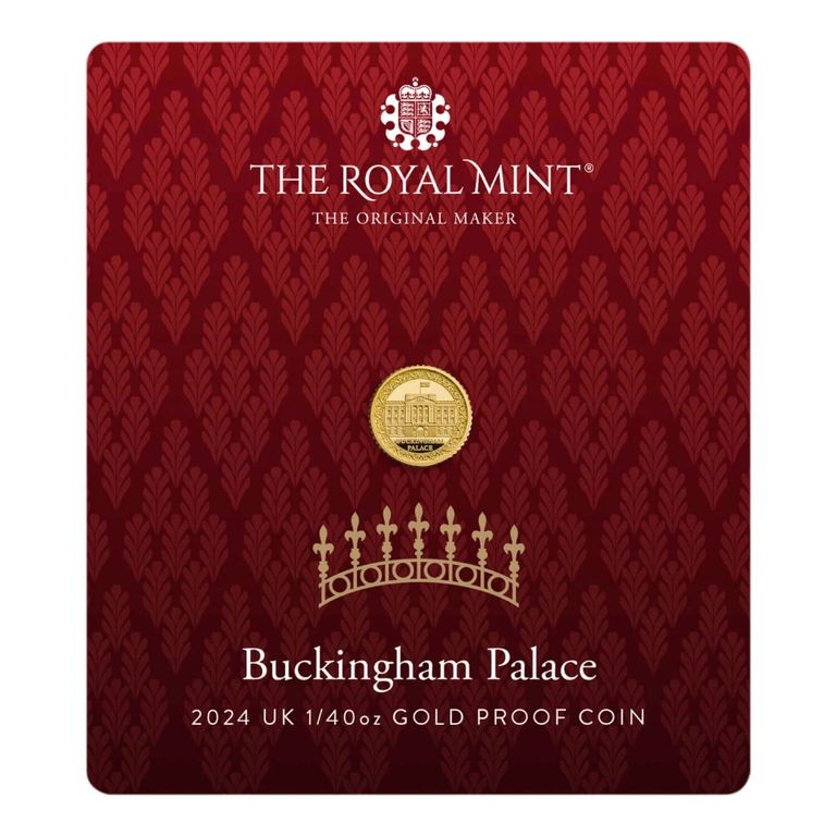 Zlata mince 50p Buckinham Palace