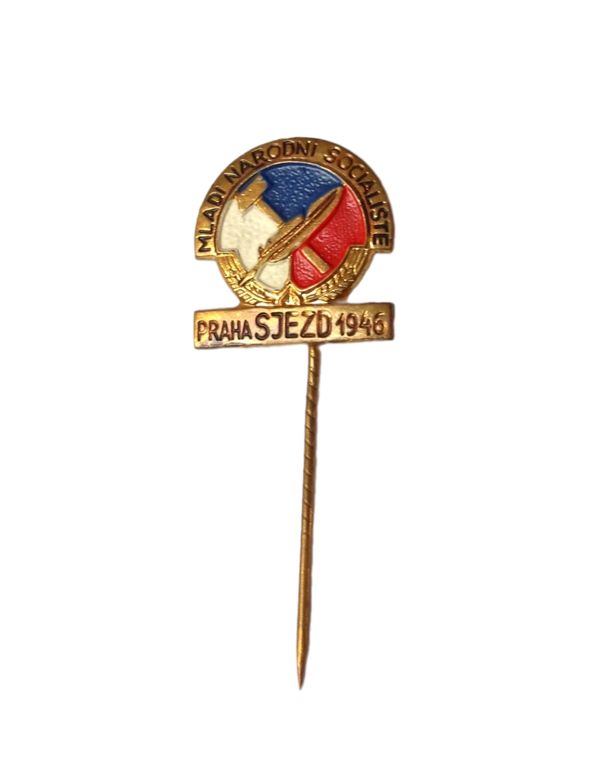Odznak - Mladí národní socialisté - 1946