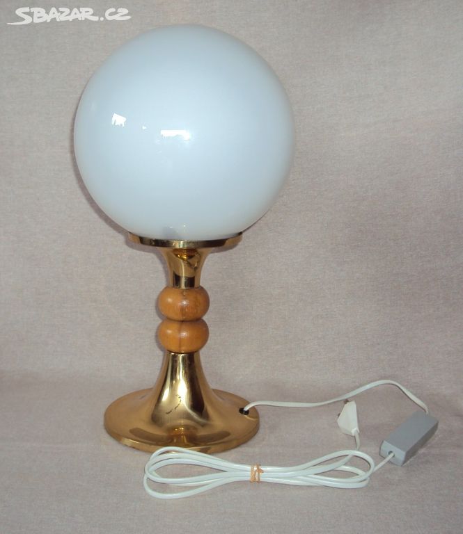 Vintage lampička koule mosaz  70. - 80. léta