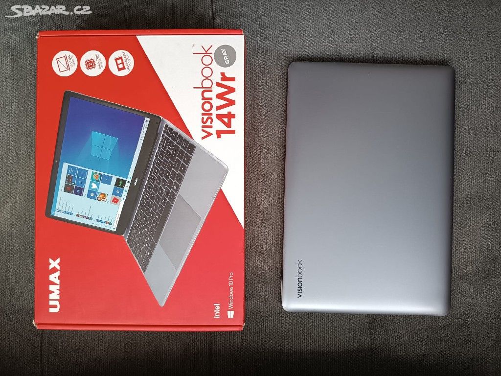 Prodám zánovní notebook UMAX visionbook 14wr