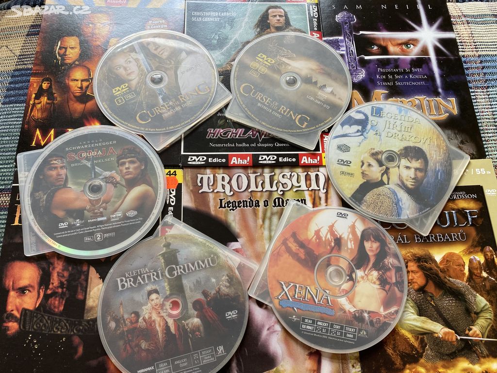 16x DVD z novinové distribuce (fantasy)