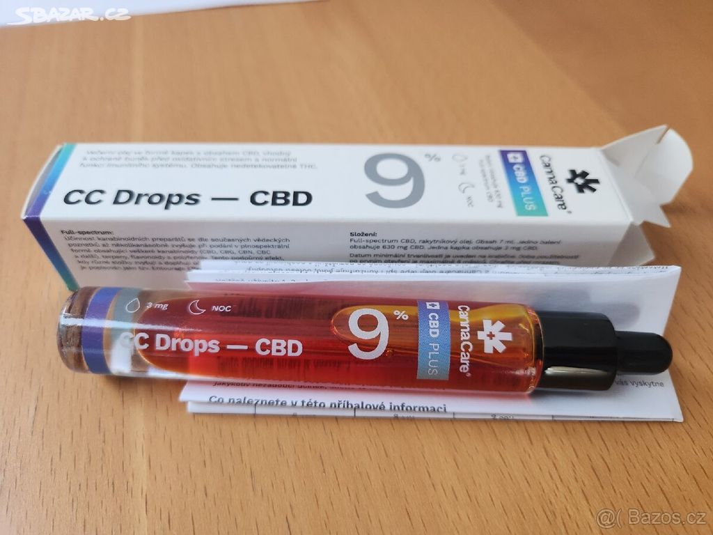 Prodám kapky CC Drops CBD 9 % - 477 Kč