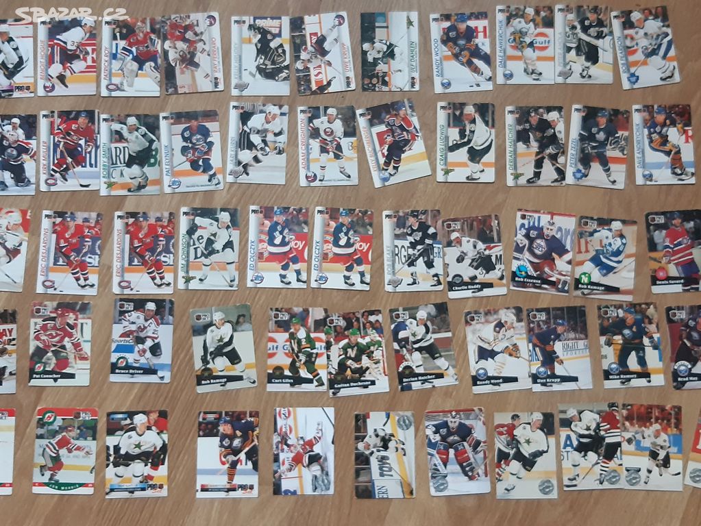 Hokejové karty NHL 90. Léta 200+ ks