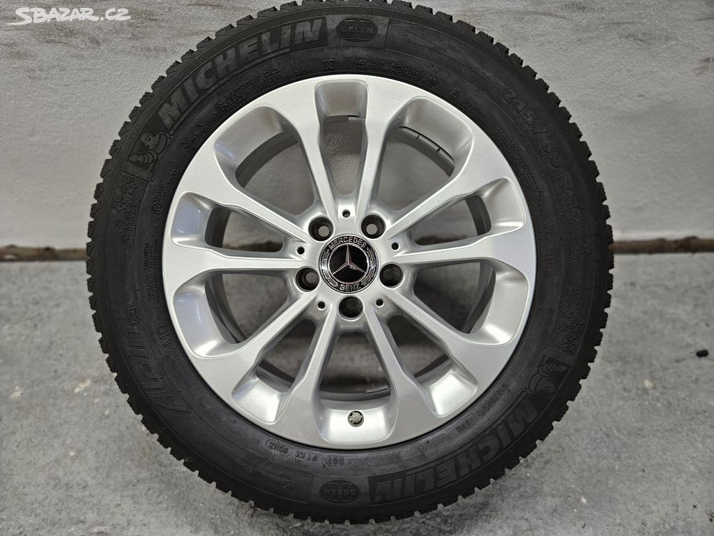 ZIMNÍ KOMPLET MERCEDES 17 5X112 ET38 6,5J + 215/60