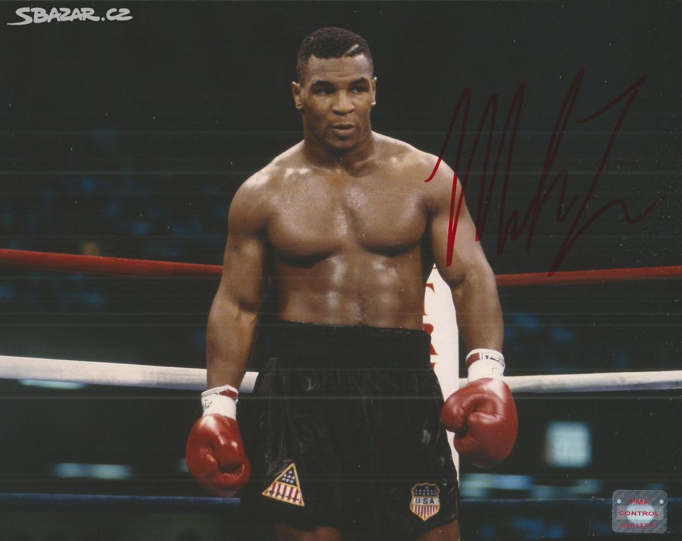 Mike Tyson - fotografie s podpisem, COA + hologram