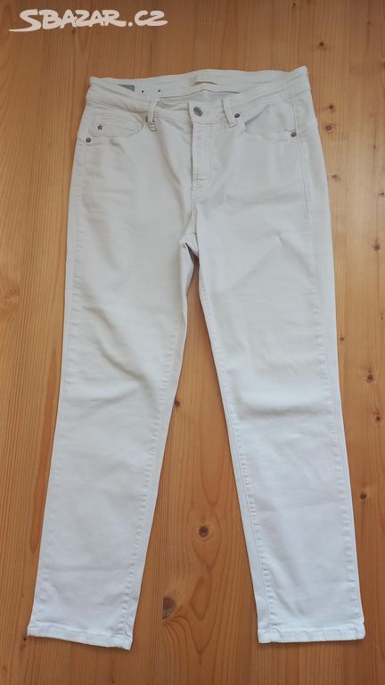 kalhoty džíny bílé dámské velikost 40, CAMBIO
