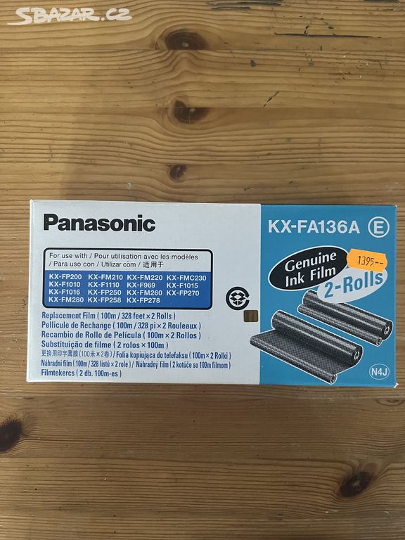 2 náhradní filmy do faxu Panasonic KX-FA136A