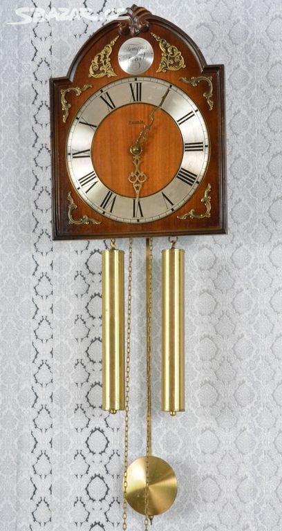 Staré dvouzávažové hodiny Hermle