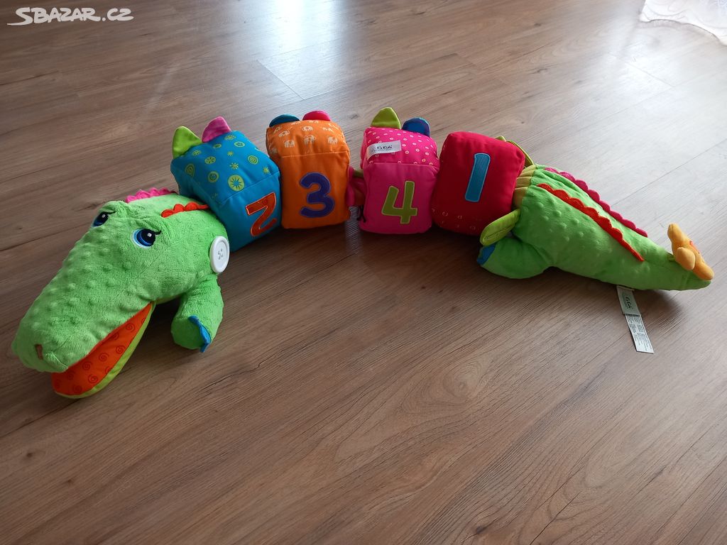 Krokodýl KrokoBloko plný aktivit pro děti od 6m
