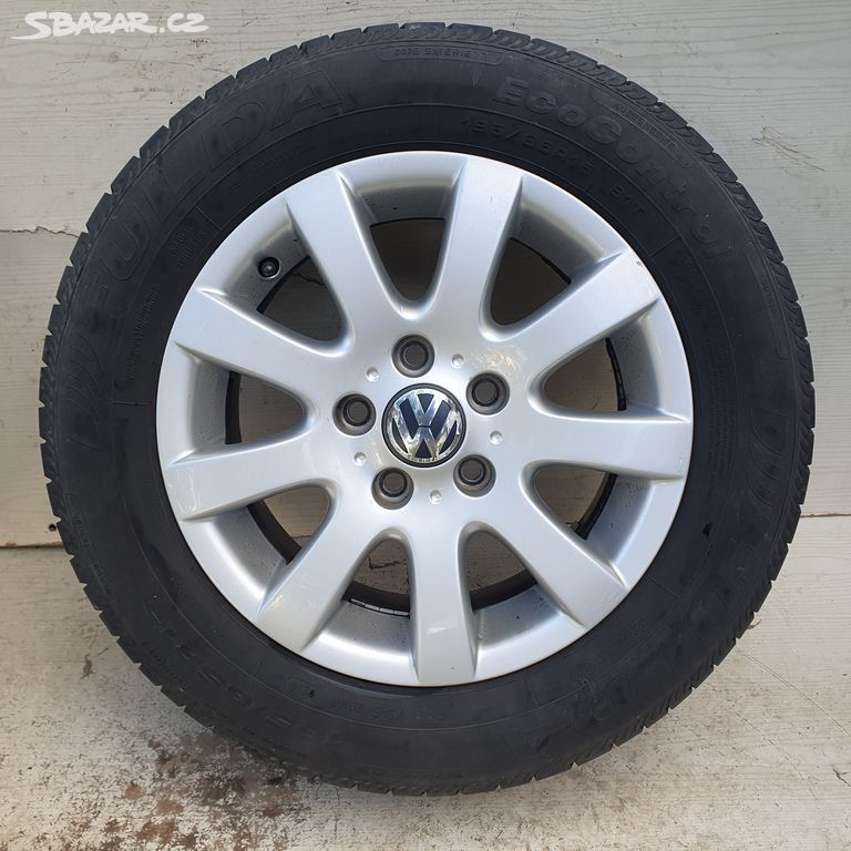 Alu kola VW 6,5Jx15 ET50 5x112 s letními Fulda