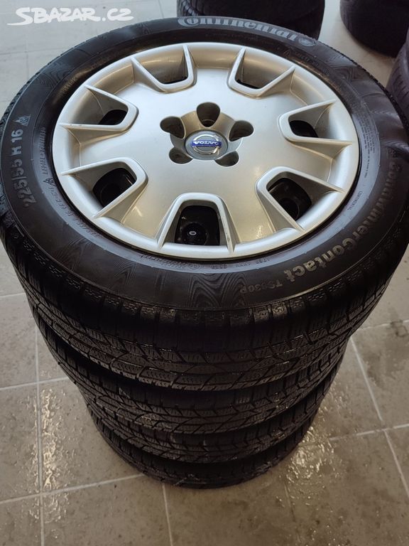 Plech kola 16" 5x108 ET50 pneu 225/55/16