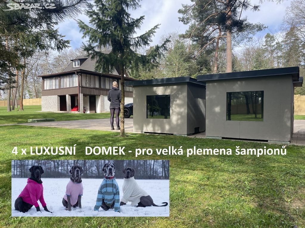 Luxusní samostatný psí domek XXL - poslední kus