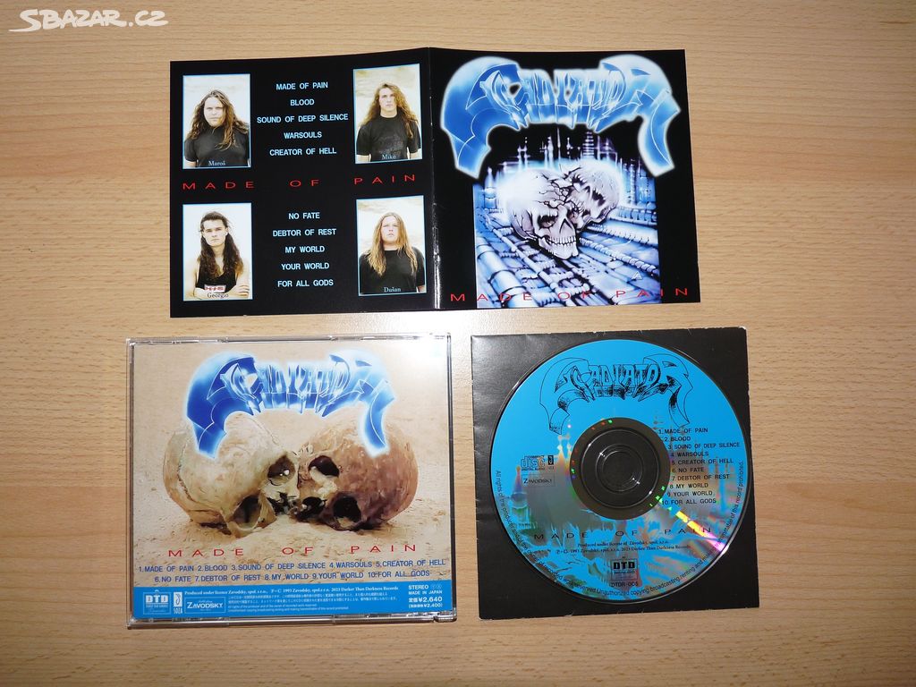 prodám CD GLADIATOR-Made of Pain 1993/2023 RARITA