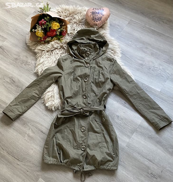 Dámská khaki parka vel.36