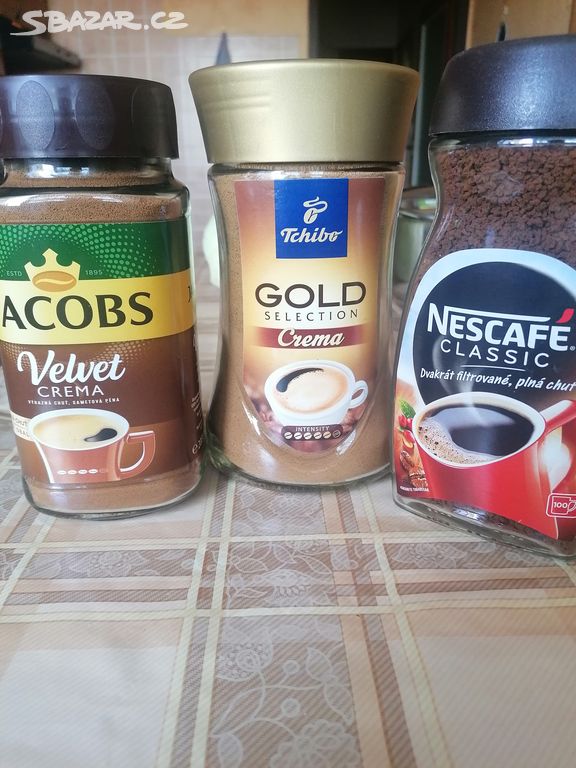 Kava-Tchibo Gold,Jacobs Velvet,Nescafe classic