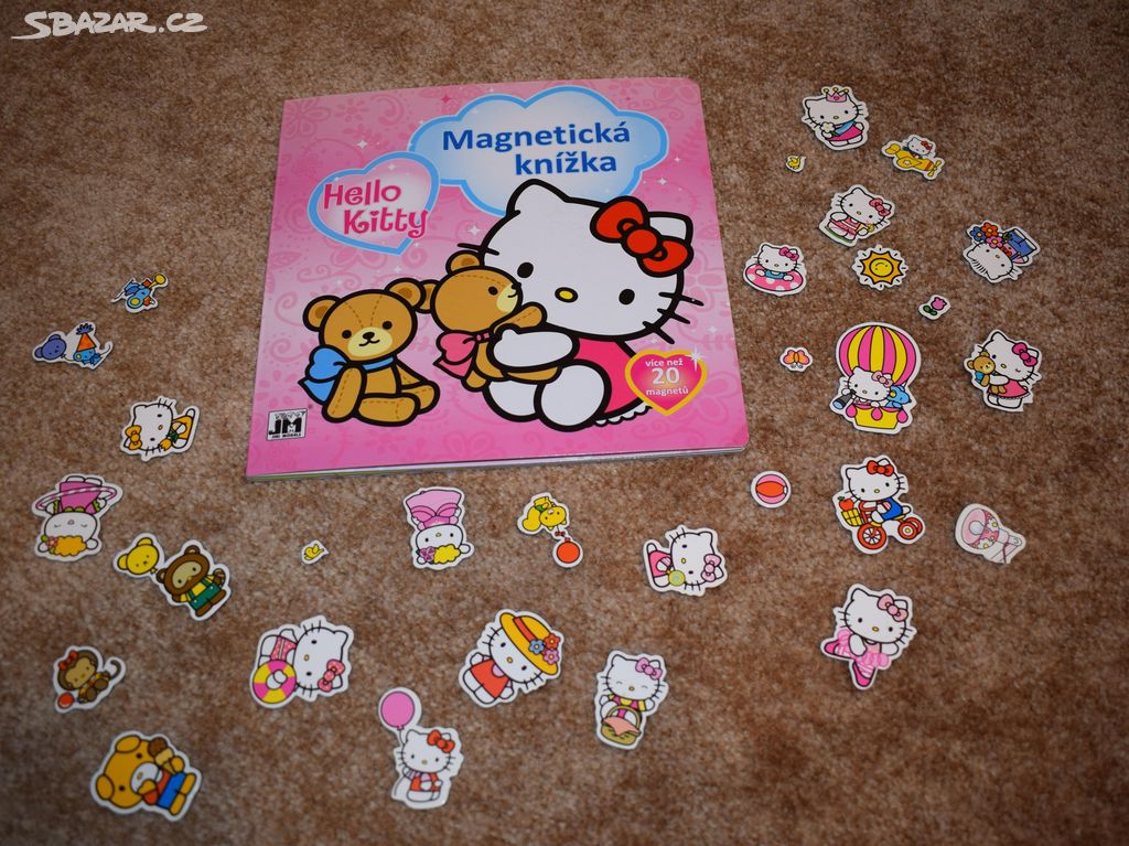 Kniha, Magnetická knížka Hello Kitty + magnetky