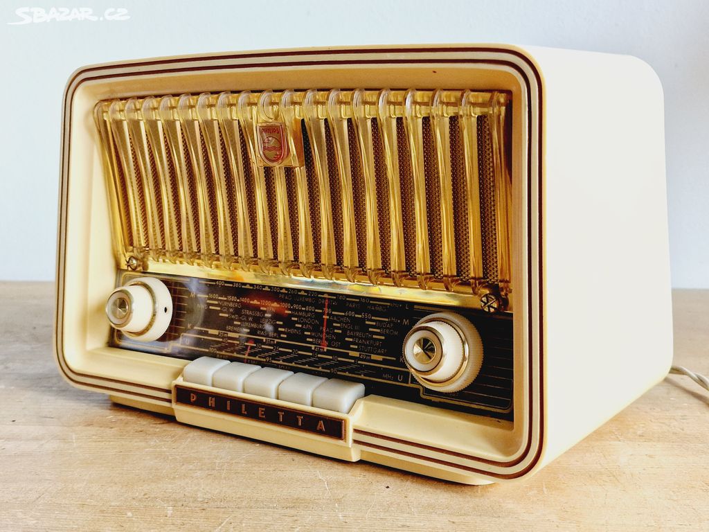 Staré rádio Philips Philetta 231, B2D13A, 1961-62