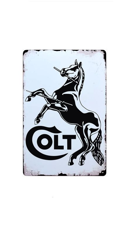 plechová cedule - Colt (logo)