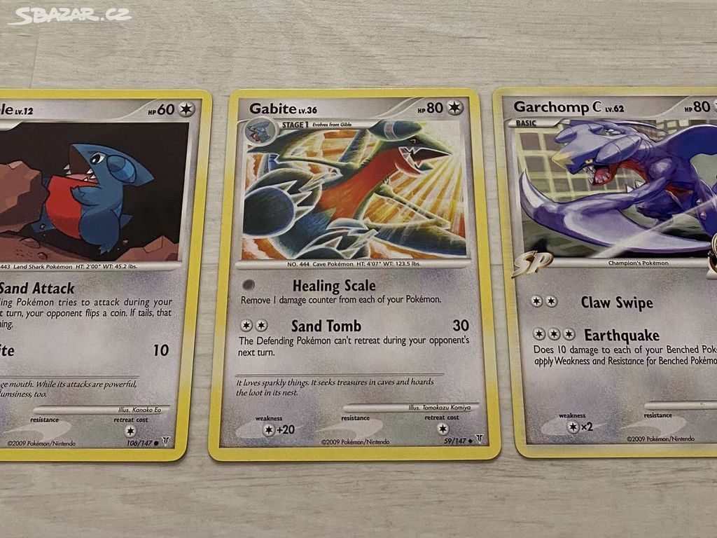 Pokémon karty - Gible Evolution