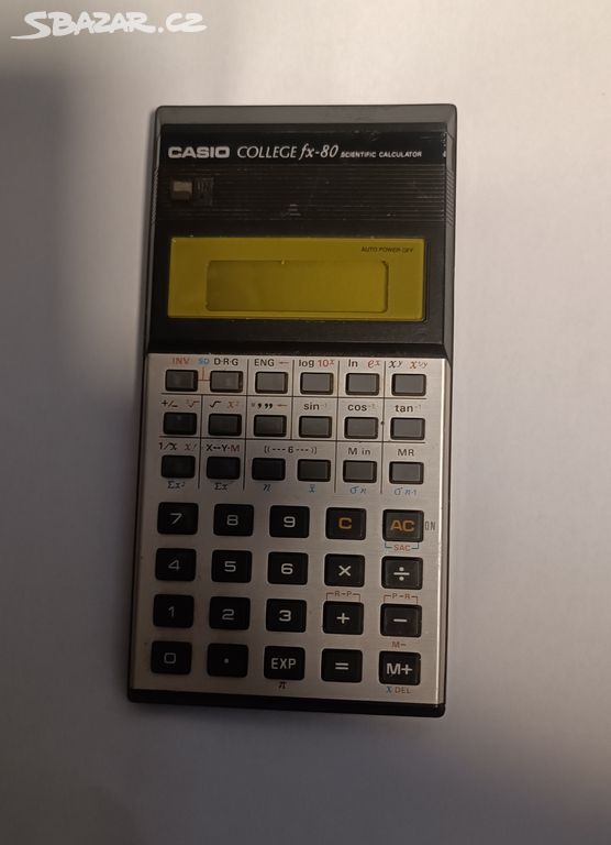 Kalkulačka retro Casio College fx-80 funkční