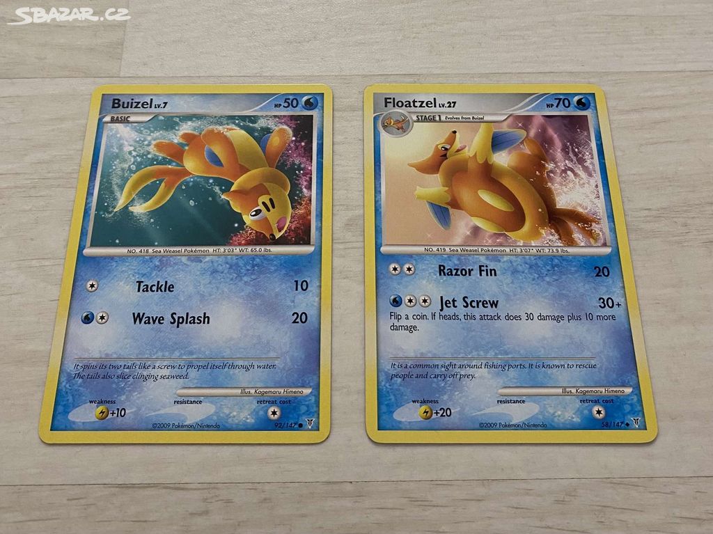 Pokémon karty - Buizel Evolution