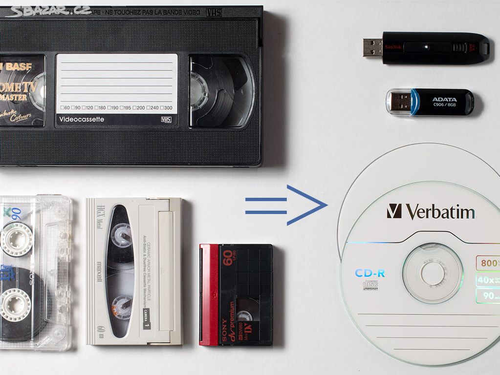 Videokazety VHS na flešku nebo disk, digitalizace