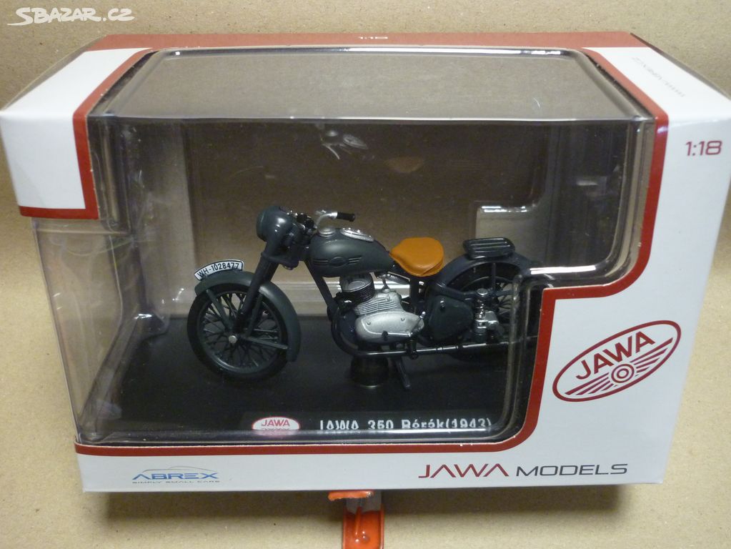 Modely motorek Jawa Abrex 1/18