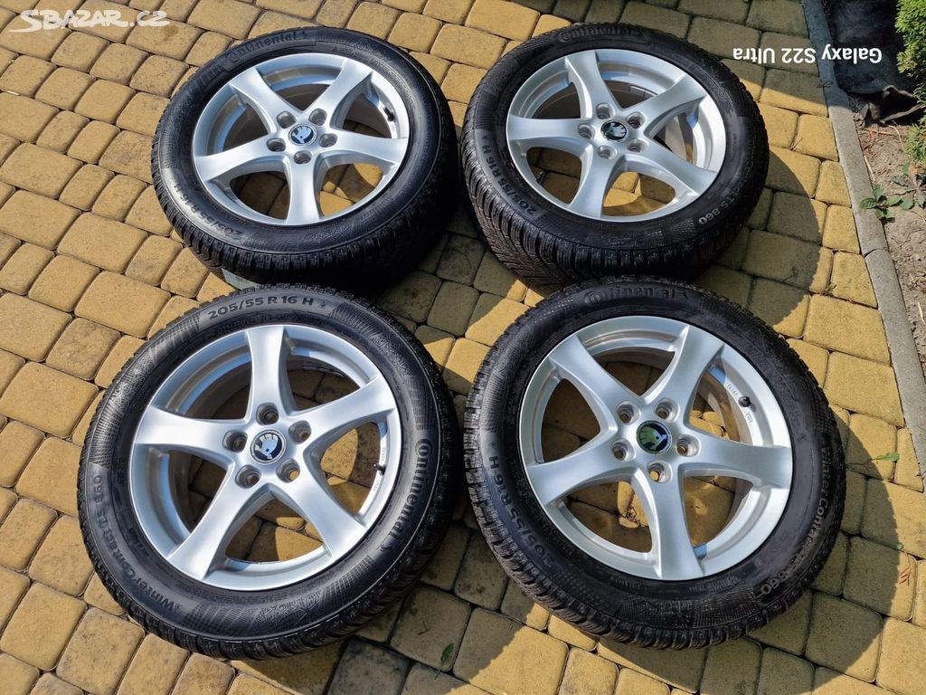 Alu kola zimní sada 5x112 16" Octavia 3,VW Golf 7