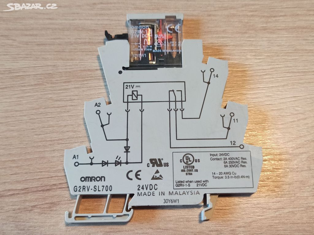 Relé Omron G2RV-SL700 24V DC, nové kusy