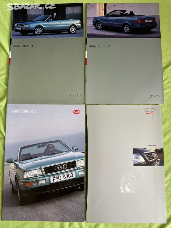 Audi Cabriolet prospekty, katalog a plakát