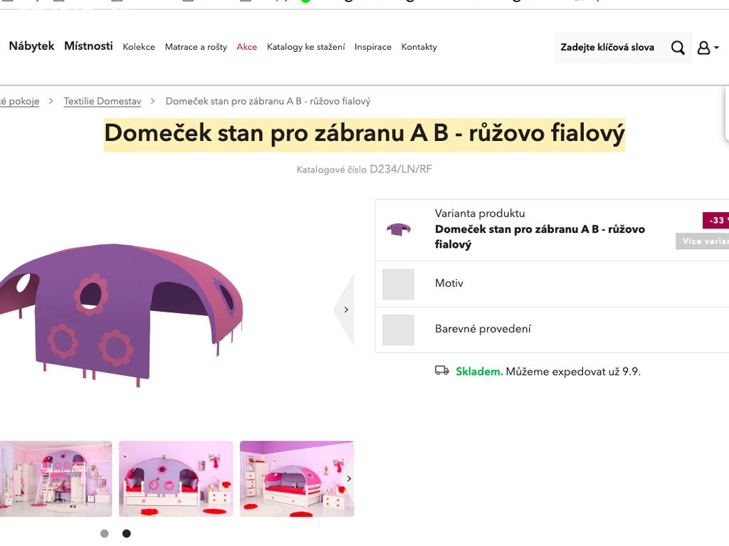 Domeček k dětské posteli DOMESTAV