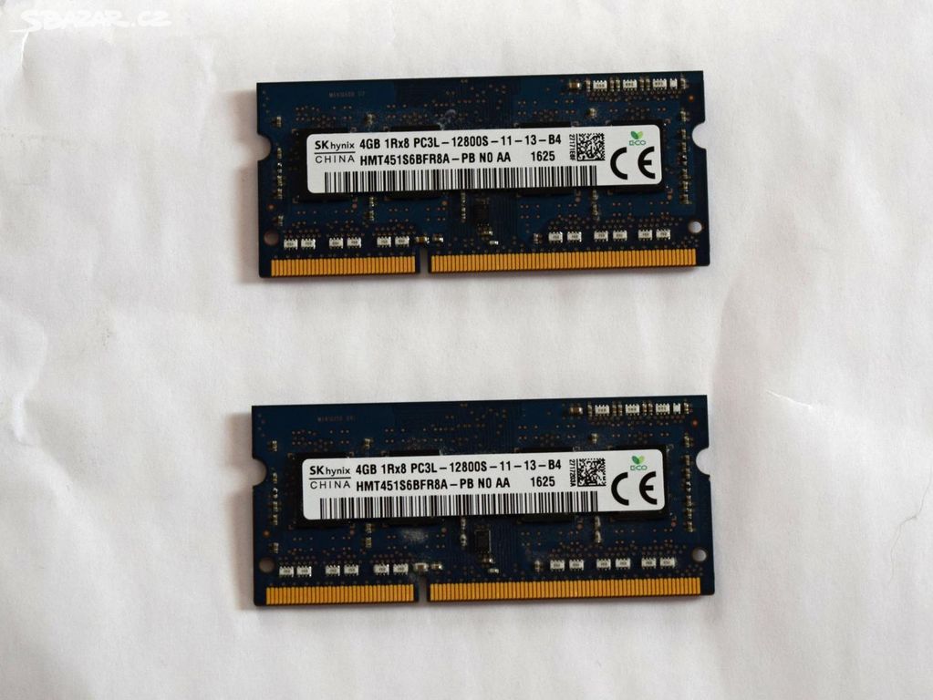 DDR3L - 4 GB, 1600 mHz, notebook