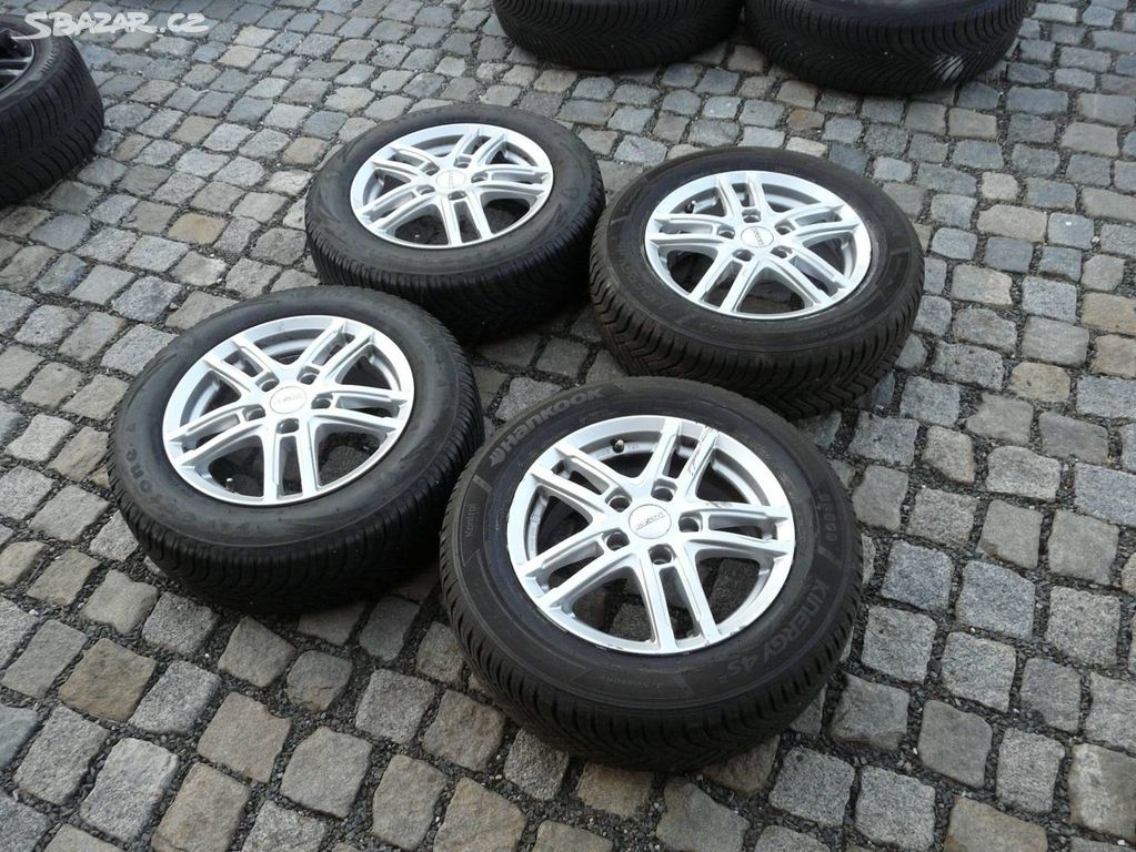 ALU KOLA + ZIMNÍ PNEU 195/65R15 VW SEAT ŠKODA