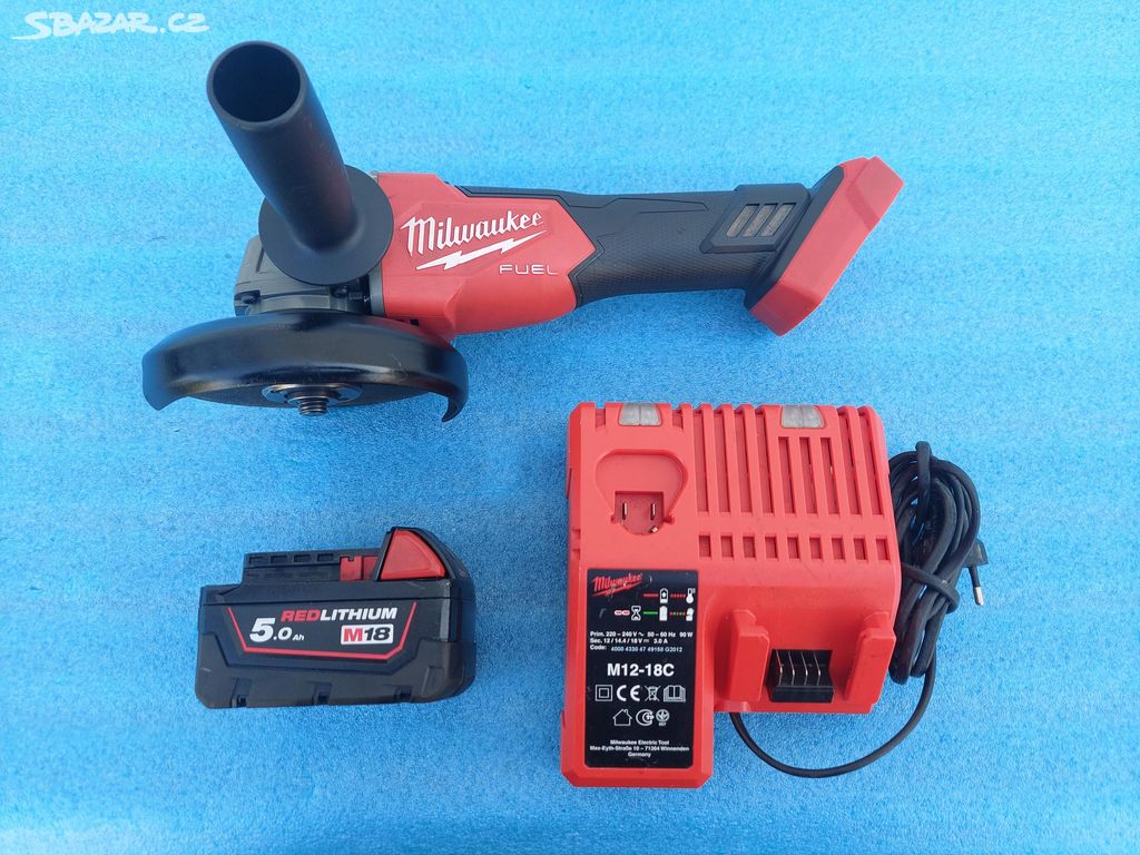 AKU ÚHLOVÁ BRUSKA MILWAUKEE M18 FSAG125X