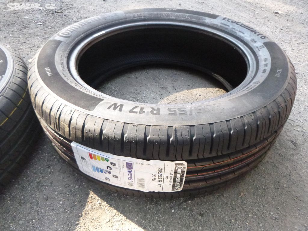 1x nová nejeté letní pneu continental 205/55 r17