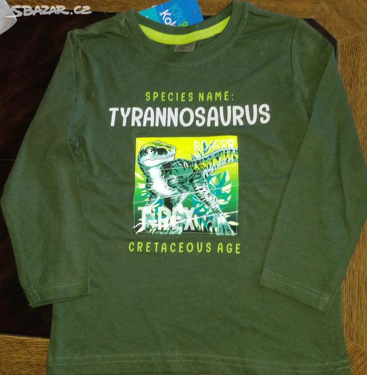 Nové 3D tričko dino T- Rex 104 110 Kids