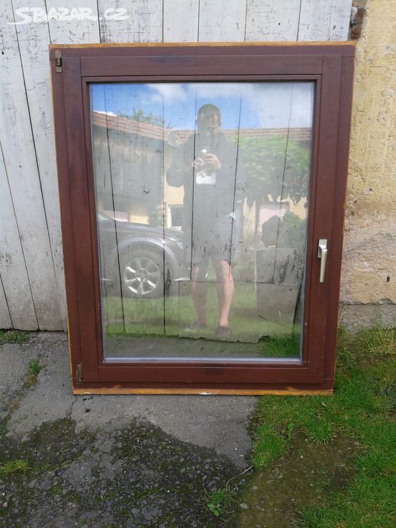 12 kusů - Dřevěné okno 98 x 123 cm