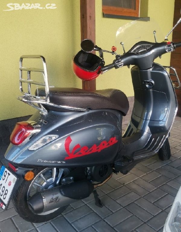 Vespa 125 Primavera se sport. výfukem Gianneli