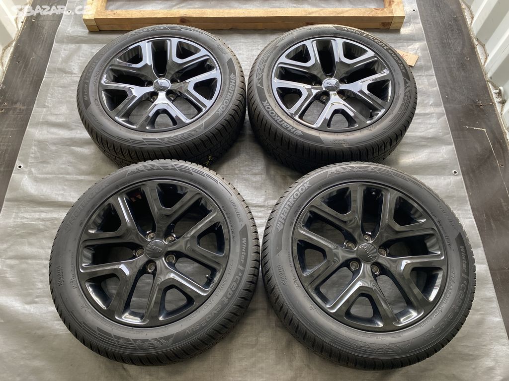 18 alu Jeep Renegade 5x110 mm, černé, 4ks