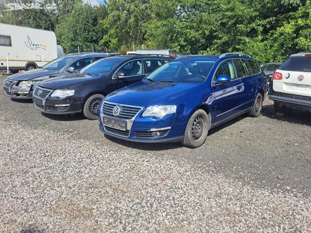 VW Passat B6 2.0 TDI 103kW BMP modrá LC5E n. díly