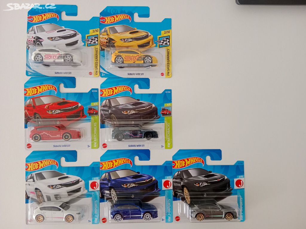 Autíčka Hot Wheels Subaru WRX Sti