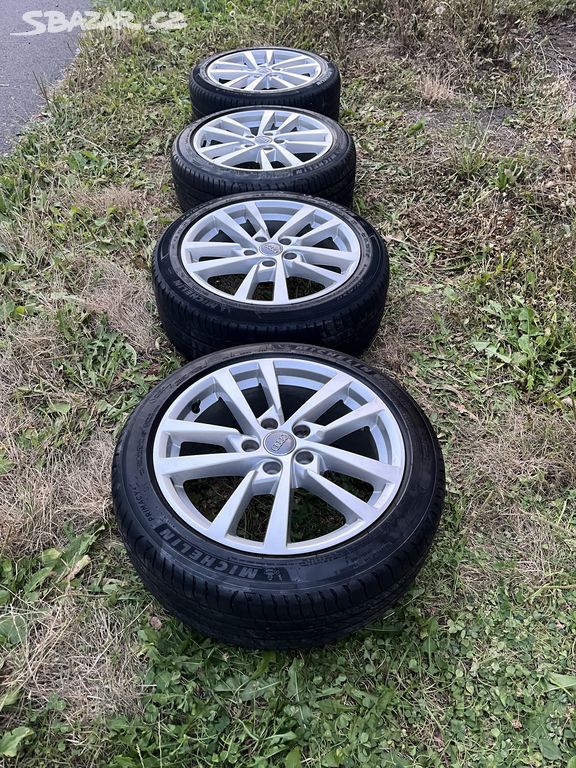 Prodám alu Audi 5x112 r17 letní pneu 225/45/17