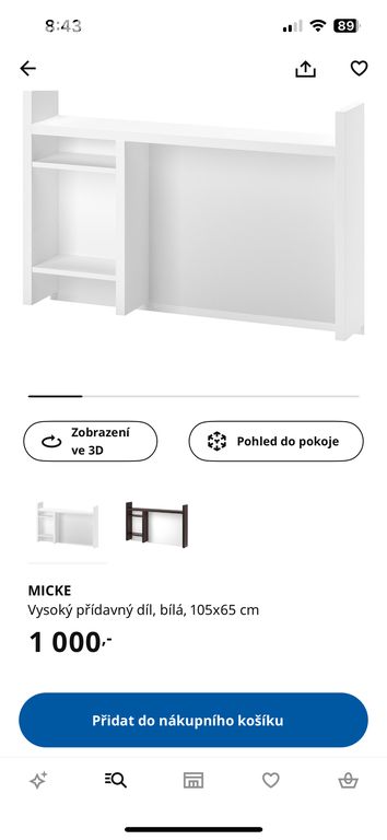 Ikea nastavec na stul micke