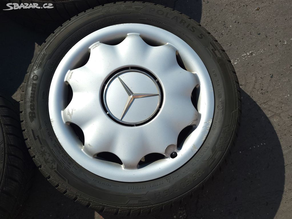 90% orig. zimní kola 15" 5x112 Mercedes třídy A