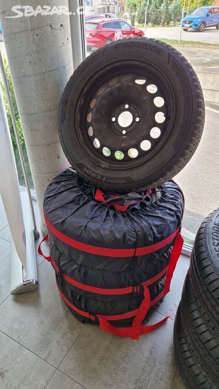 4x zimní komplety disk + pneu HANKOOK 195/60 R16