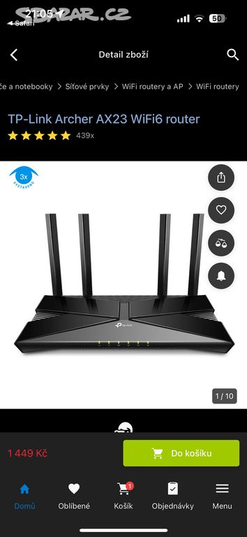 TP-Link Archer AX23 WiFi6 router